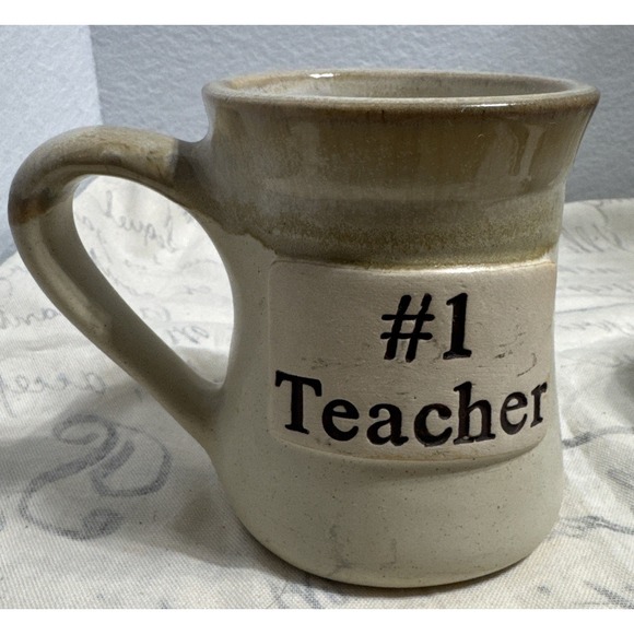 Tumbleweed Pottery #1 Teacher‎ 16 oz Coffee Cup Mug - Picture 1 of 9
